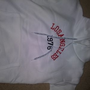 White Los Angeles hoodie